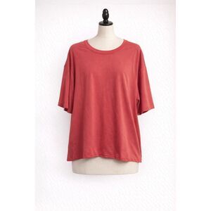 Layer 8 Pink Quick-Dry Oversized Short Sleeve Tee Shirt Women’s Large